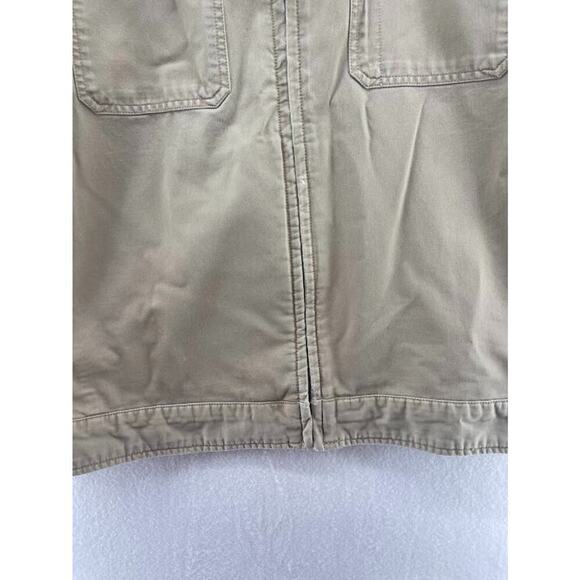 Men's Vintage GAP Canvas Zip up Barn Jacket Khaki Collared Y2K Size XL - Picture 2 of 6